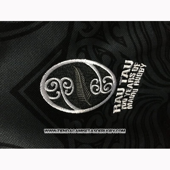 Camiseta Nueva Zelandia All Blacks Maori Rugby 100th Conmemorative